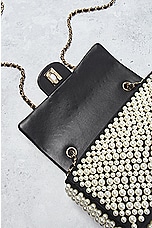 FWRD Renew Chanel Pearl Flap Chain Shoulder Bag in Black & White, view 7, click to view large image.
