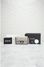 FWRD Renew Chanel Pearl Flap Chain Shoulder Bag in Black & White, view 8, click to view large image.
