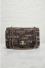 FWRD Renew Chanel Coco Quilted Chain Shoulder Bag in Black, view 2, click to view large image.
