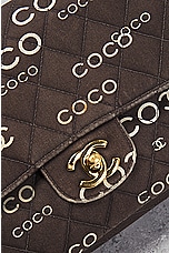 FWRD Renew Chanel Coco Quilted Chain Shoulder Bag in Black, view 5, click to view large image.