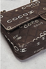 FWRD Renew Chanel Coco Quilted Chain Shoulder Bag in Black, view 8, click to view large image.