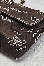 FWRD Renew Chanel Coco Quilted Chain Shoulder Bag in Black, view 9, click to view large image.