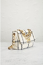 FWRD Renew Chanel Tweed Chain Flap Shoulder Bag in Cream, view 4, click to view large image.
