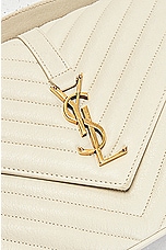 FWRD Renew Saint Laurent Medium College Chain Bag in Blanc Vintage, view 5, click to view large image.