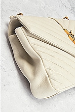 FWRD Renew Saint Laurent Medium College Chain Bag in Blanc Vintage, view 7, click to view large image.