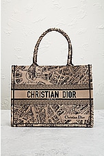 FWRD Renew Dior Book Tote Bag in Beige, view 2, click to view large image.