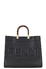 FWRD Renew Fendi Tote Bag in Black, view 1, click to view large image.