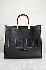 FWRD Renew Fendi Tote Bag in Black, view 2, click to view large image.