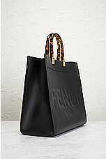 FWRD Renew Fendi Tote Bag in Black, view 4, click to view large image.