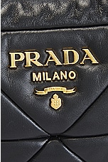 FWRD Renew Prada Quilted Chain Shoulder Bag in Black, view 5, click to view large image.