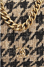 FWRD Renew Chanel Houndstooth Chain Shoulder Bag in Beige, view 5, click to view large image.