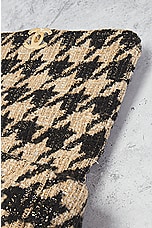 FWRD Renew Chanel Houndstooth Chain Shoulder Bag in Beige, view 6, click to view large image.