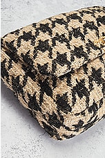 FWRD Renew Chanel Houndstooth Chain Shoulder Bag in Beige, view 7, click to view large image.