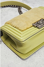 FWRD Renew Chanel Mini Boy Chain Shoulder Bag in Green, view 5, click to view large image.