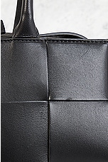 FWRD Renew Bottega Veneta Mini East West Arco Tote Bag in Black & Gold, view 8, click to view large image.