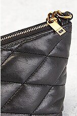 FWRD Renew Saint Laurent Gaby Zipped Shoulder Bag in Nero, view 8, click to view large image.