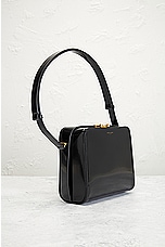 FWRD Renew Saint Laurent New Box Shoulder Bag in Nero, view 4, click to view large image.
