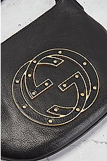 FWRD Renew Gucci Blondie Leather Shoulder Bag in Black, view 5, click to view large image.