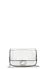 FWRD Renew Fendi Nano Chain Shoulder Bag in Silver, view 1, click to view large image.