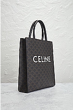 FWRD Renew Celine Vertical Cabas Tote Bag in Brown, view 4, click to view large image.
