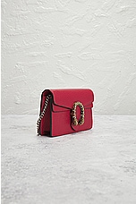 FWRD Renew Gucci Dionysus Leather Shoulder Bag in Red, view 4, click to view large image.