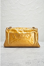 FWRD Renew Chanel Patent Leather Chain Shoulder Bag in Gold, view 3, click to view large image.