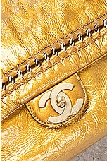 FWRD Renew Chanel Patent Leather Chain Shoulder Bag in Gold, view 5, click to view large image.
