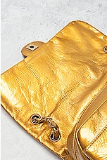 FWRD Renew Chanel Patent Leather Chain Shoulder Bag in Gold, view 6, click to view large image.