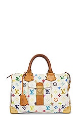 FWRD Renew Louis Vuitton Speedy 30 Handbag in Multi White, view 1, click to view large image.