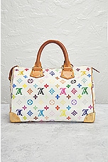 FWRD Renew Louis Vuitton Speedy 30 Handbag in Multi White, view 3, click to view large image.