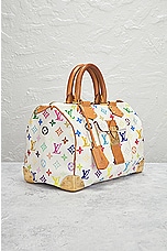 FWRD Renew Louis Vuitton Speedy 30 Handbag in Multi White, view 4, click to view large image.