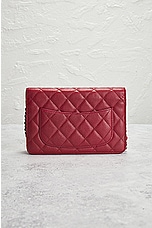 FWRD Renew Chanel Quilted Caviar Wallet On Chain Bag in Red, view 3, click to view large image.