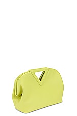 FWRD Renew Bottega Veneta Point Top Handle Bag in Seagrass & Silver, view 4, click to view large image.