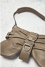 FWRD Renew Blumarine Large Butterfly Bag in Dark Olive, view 5, click to view large image.