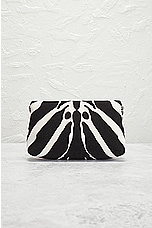 FWRD Renew TOM FORD Zebra Print Label Mini Chain Bag in Black & White, view 3, click to view large image.