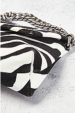 FWRD Renew TOM FORD Zebra Print Label Mini Chain Bag in Black & White, view 8, click to view large image.