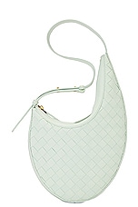 FWRD Renew Bottega Veneta Small Hobo Bag in Glacier & Muse Brass, view 1, click to view large image.