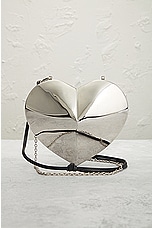 FWRD Renew ALA&Iuml;A Le Coeur Shoulder Bag in Argent, view 2, click to view large image.