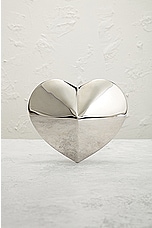 FWRD Renew ALA&Iuml;A Le Coeur Shoulder Bag in Argent, view 3, click to view large image.