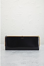 FWRD Renew Saint Laurent New Minaudiere Charniere Clutch in Noir, view 2, click to view large image.