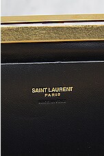 FWRD Renew Saint Laurent New Minaudiere Charniere Clutch in Noir, view 5, click to view large image.