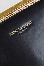 FWRD Renew Saint Laurent New Minaudiere Charniere Clutch in Noir, view 6, click to view large image.