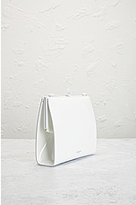 FWRD Renew Saint Laurent Small Le Anne-marie Shoulder Bag in White Powder, view 4, click to view large image.