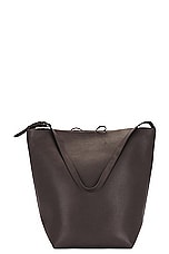 FWRD Renew The Row Large N/S Park Tote Belt Bag in Dark Brown PLD, view 1, click to view large image.