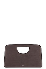 FWRD Renew The Row Ew Austin Top Handle Bag in Dark Brown PLD, view 1, click to view large image.