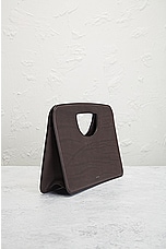 FWRD Renew The Row Ew Austin Top Handle Bag in Dark Brown PLD, view 4, click to view large image.