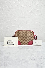 FWRD Renew Gucci GG Canvas Shoulder Bag in Beige, view 7, click to view large image.