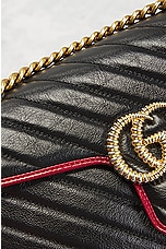 FWRD Renew Gucci GG Marmont Shoulder Bag in Black, view 8, click to view large image.