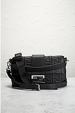 FWRD Renew Fendi Baguette Shoulder Bag in Black, view 2, click to view large image.