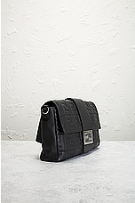 FWRD Renew Fendi Baguette Shoulder Bag in Black, view 4, click to view large image.